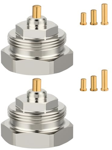 Ancable Lot de 2 adaptateurs de radiateur M30 x 1,0 vers M30 x 1,5 pour valves Oventrop 1011445 - Robinet thermostatique à filetage fin pour thermostat/vanne de chauffage