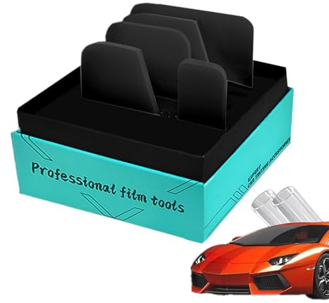 Eoixuqba Espátula para Película de Ventana | Kit de Instalación para Vinilado de Vehículos - 5 Piezas para Película de Ventanas Exhibición Retail Moto Baño Hogar Auto Camión Uso Comercial