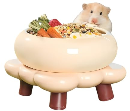 Bol D'eau Pour Hamster Bassin de baignade en céramique pour animaux | Plat de Nourriture en Céramique pour Petits Animaux Pour petits animaux : Gerbilles, Souris, Dégus, Écureuils, Chinchillas,
