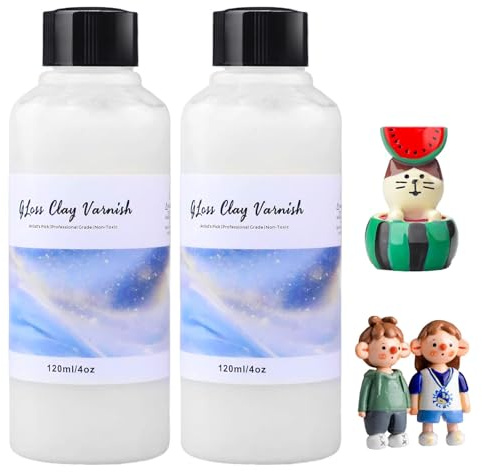 Rbleote 240 Ml Clay Glaze Versiegelung Für Gießpulver, Gießpulver Versiegeln - Langanhaltender Glanz, Wasserfest und Kratzfest, Sorgen Sie für Den Perfekten Schutz Ihrer Werke