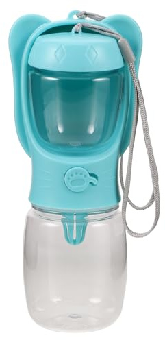 BESPORTBLE Botella Dispensador de Agua para Cachorros y Mascotas Portátil, Plegable y Ligera de Plástico Gran Capacidad Adecuado para Viajes y Actividades al Aire Libre