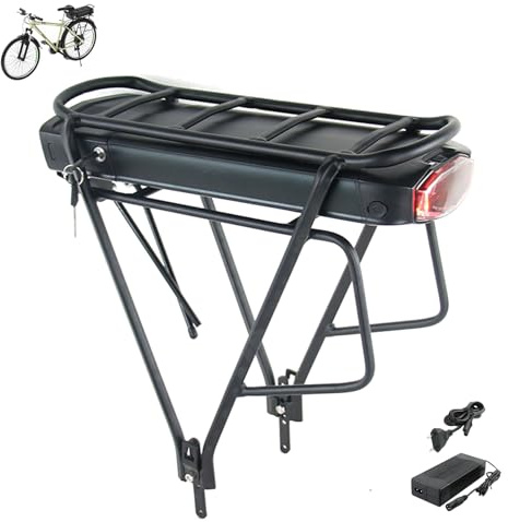 36V 21Ah Batterie Velo Electrique pour Porte-Bagages arrière avec BMS 20A, Batterie 36V Lithium ION pour vélo électrique pour Roue de Conversion Bafang 250W-550W et Autres Moteurs, Cellule LG