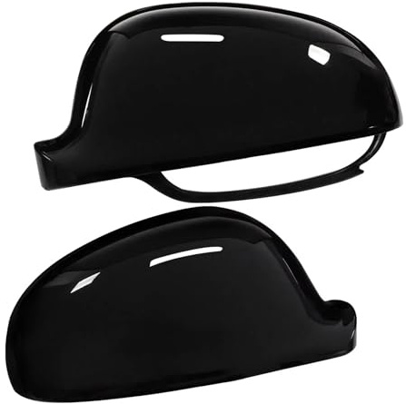 Abdeckungen Seitenspiegel Für VW Für Golf 5 Für Plus Für Passat EOS Für Superb Glanz Schwarz Tür Flügel Spiegel Abdeckung Kappen L + R Tür Spiegelkappen