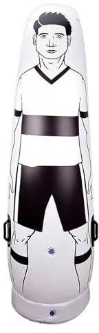 Muro Defensa Fútbol - Muñeco Inflable Fútbol | Barrera Tiro Libre | PVC Resistente Alta Protección, con Asas Laterales, para Entrenamiento Fútbols Béisbol, Saco Golpes Transpirable, Ejercicio, 160-203