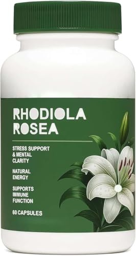 Rhodiola Rosea per il supporto dello stress, l'equilibrio energetico, la funzione immunitaria, aiuta a calmare e concentrarsi
