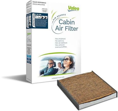 VALEO 701020 Filtro aire habitáculo PROTECT MAX Polifenol con carbón activo (antialergénico) Protección contra el polen el polvo las bacterias los gases los malos olores y los alérgenos