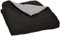 Amazon Basics Piumino reversibile in microfibra, 220 x 240 cm, grigio/nero