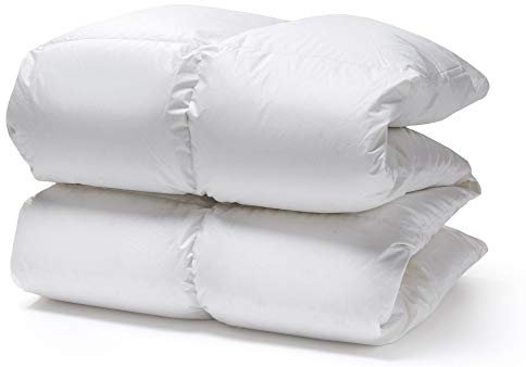 White Cloudz Daunendecke „Graz“ – 90% europäische Daunen | 140 × 200 cm – Winter | Atmungsaktiv & hypoallergen | Nomite | Downpass