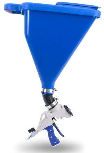 Marshalltown Sharp Shooter 2.1 pistola ad imbuto/pistola a spruzzo con adattatore angolare a 45 gradi, blu, strumento per pittori