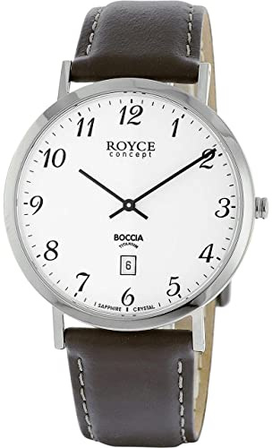 Boccia HerrenArmbanduhr Analog Quarz Leder 3634-01