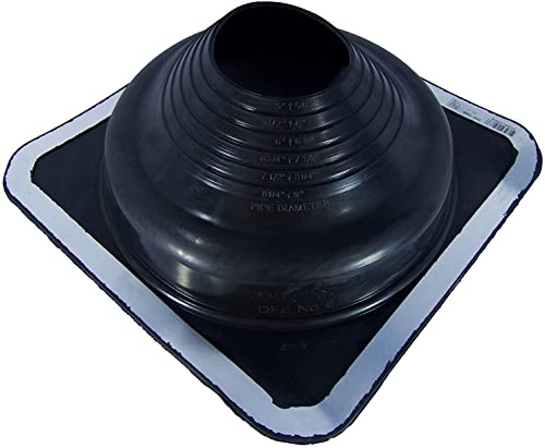 Black Rubber 05B Pipe Flashing for 4- 8 external pipe diameters (100mm-200mm) 05