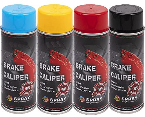 VE-INDUSTRIES Bremssattellack hitzebeständig bis 150°C 400ml Spray Bremssattel div. Farben (Himmelblau)