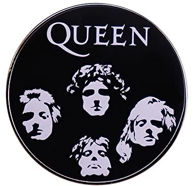 Anstecker mit Queen-Gruppe Freddie M. Sänger Rock Pop-Brosche – Geschenkidee für Herren und Damen