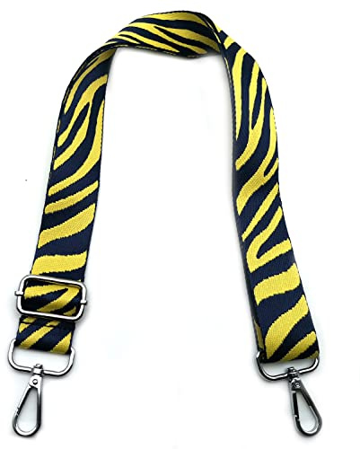 Taschengurte zum Wechseln Gelb Textur, Verstellbarer Schultergurt für Taschen, Taschengurt Breit Schulterriemen mit Karabiner Silber 3.8cm, Umhängegurt für Tragegurt Taschen für Damen Taschen, #5