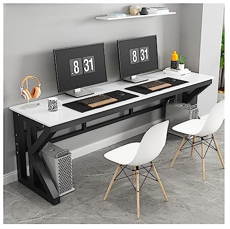 Laptop-Tisch Computertisch Einfacher Gaming-Tisch, Desktop-Doppel-PC-Tisch, Arbeitstisch, Spieltisch, Schlafzimmer, Arbeitszimmer, Wohnzimmer, PC-Tisch Arbeitstisch für das Heimbüro ( Color : 02 , Siz