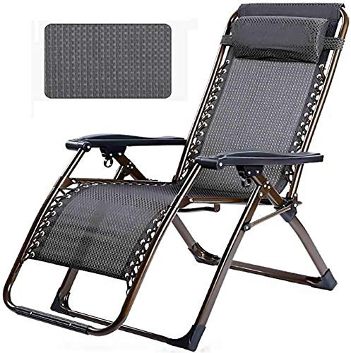 Leichte Gartenliegen und Liegestühle, kleines schwarzes Gittermuster, zusammenklappbar, verstellbar, Sonnenliege, Garten-Sonnenliege, Liegestuhl für den Strand, Pool, Außenterrasse, Garten, Camping