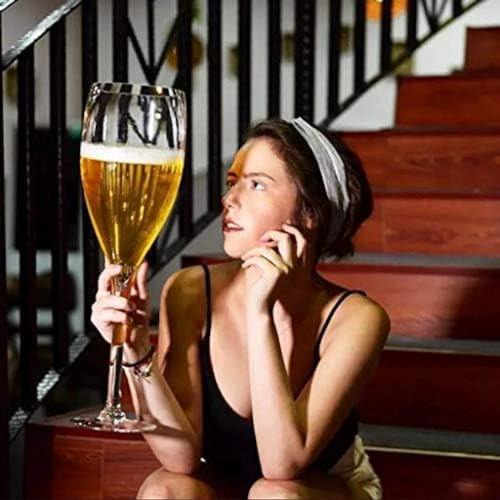 Bicchieri da Champagne Giganti, Succhi di Birra, Whisky di Grandi Dimensioni E Bicchieri da Champagne per Vino Rosso, Festa di Compleanno,2500 Ml,Bonny369