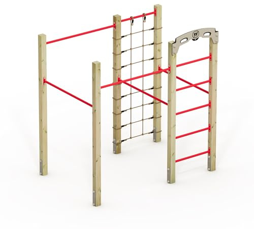 Wickey Fitnessgerät - Fit Base 625 - Outdoor Fitnessstudio, Gym für Zuhause, Klettern und Sport für Jugendliche und Erwachsene im Garten mit Klimmzugstange