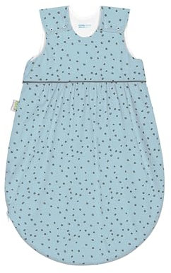 Odenwälder Coolmax-Schlafsack Timmi cool & Windel Blaubär | Sommerschlafsack atmungsaktiv | Leichter Kinderschlafsack 100% Baumwolle | Baby-Schlafsack ärmellos ohne Beine