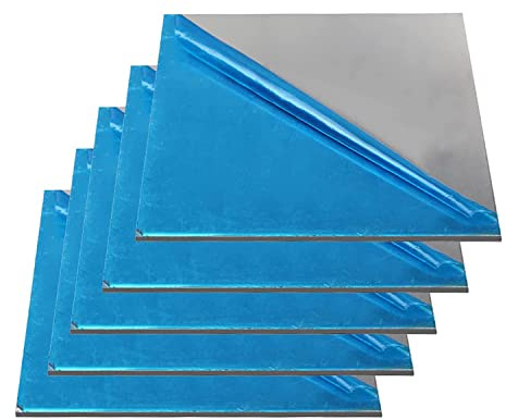 DFDPAXL Hoja De Aluminio 1060 De 5 Piezas, Placa De Aluminio Rectangular De 1 Mm De Espesor Adecuada para Decoración Arquitectónica,100×100×1mm