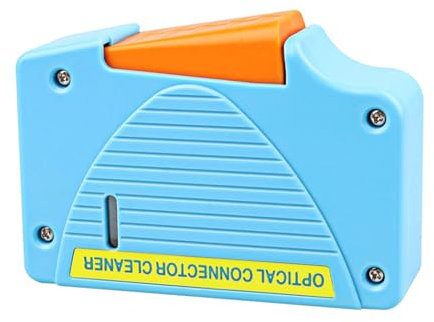 Buacoz Glasfaser-Reinigungsbox – Kassettenreiniger für optische Steckverbinder für LC/SC/FC/ST-Schnittstelle, Glasfaser-Patchkabel-Endflächen (blau)