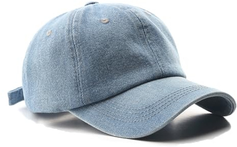 YAMEE Baseball Cap Damen Denim,Basecap Damen Sonnenschutz,Sonnencap Damen Atmungsaktiven,Sommermütze Damen Einstellbare,Sonnenhut Damen Outdoor,Sportmütze Unisex für Strand,Park,Camping, Wandern