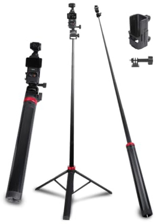 Leenconghui 80 Tripod & Selfie Stick with Adapter for DJI Osmo Pocket 3 4