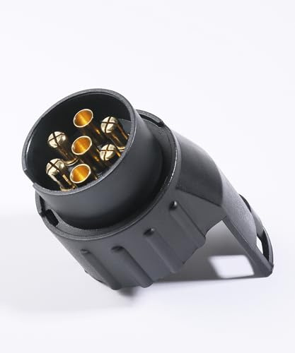 Flaconi Adattatore per Rimorchio da 7 a 13 Pin,Adattatore per Rimorchio Impermeabile,12V Connettore Convertitore Spina Adattatore Elettrico,Adatto per Autovetture,Camion,Veicoli Commerciali,Pick-Up