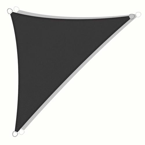 SRHIMEOS Vela Parasole Balcone Impermeabile 3x4x5, Vela Ombreggiante Triangolare Esterni, Tende da Sole in Tessuto HDPE, Telo Ombreggiante Antipioggia Anti UV, per Esterno, Giardino