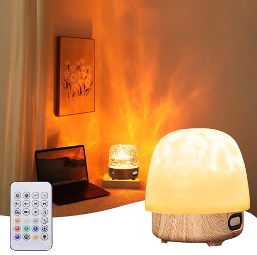 Eznaobo Galaxy Projector Night Light with Bluetooth Music,16 Colors Ocean Wave Projectors,Sensory Lights Ocean Lamp with Remote Control, Dimmable and Timings, for Party/Gaming Room/Bedroom (B)