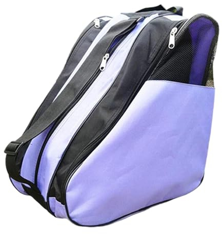Homyl Skate Handbag Roller Skate Bag with Adjustable Shoulder Strap Handy Roller Skating Shoes Carrying Bag Water Repellent Oxford, Purple