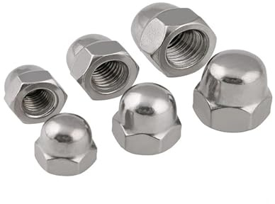 Edelstahl-Kuppelmuttern, Hutmutter M3-M10, Edelstahl 304, DIN 1587, 10 Stück(5pcs,M3)