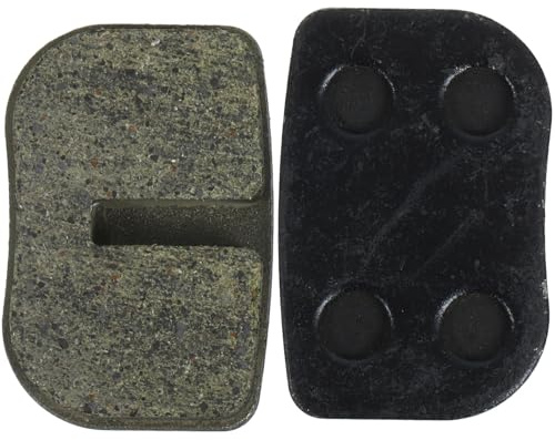 NULYLU Plaquettes de Frein Arrière Performance Optimale en Fer Noir et Fabrication Précise Lot de 2 Pièces, Installation Facile pour Motos et Scooters