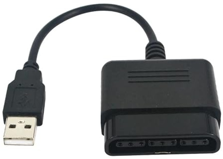 YJCEBGPED Cable convertidor adaptador USB de calidad for PS2 Dualshock Joypad GamePad a PS3 PC Cable convertidor adaptador de controlador de juegos USB
