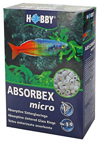Hobby Aquaristik Absorbex Micro I 700g I Hochleistungs-Filtermaterial aus keramischem Sinterglas I 1 l mit 1.200 m² Oberfläche I Für Süß- & Meerwasseraquarien