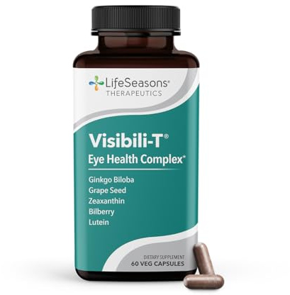 Visibili-T - Vitamin Supplement for Eye Health & Vision Support - Carrot Root, Chromium, Bilberry, Ginkgo Biloba, Grape Seed Extract, Lycopene, Vitamin A, Lutein & Zeaxanthin - 60 Capsules