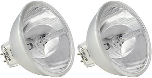 Eiko EKE Halogen Dichroic Reflector Bulb (Pack of 2), 21 Volts, 150 Watts, CC-6 Filament, 1.75/44.5mm MOL, 2.00/50.8mm MOD, 200 Rated Life, MR16 Bulb, GX5.3 Base