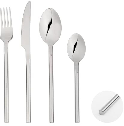 Glim&Glam Forged Stainless Steel Cutlery Set, 24pc