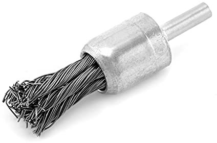 QWORK® Spazzola a Pennello Ø 19mm, Spazzola Metallica a Mazzetti Ritorti per Trapano, Lucidatura Accessori per Utensili Rotanti