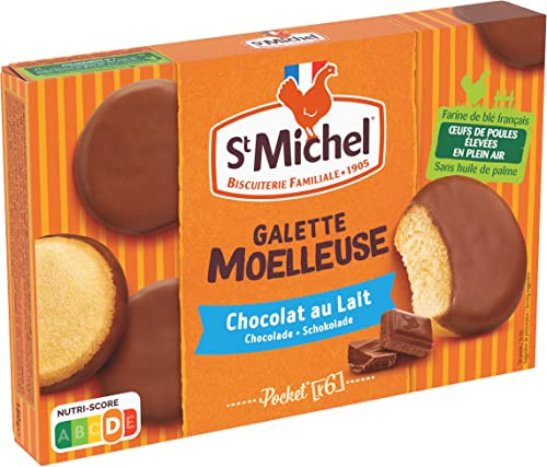 St Michel Galette Moelleuse au Chocolat au Lait - Format Pocket - Le paquet de 180g