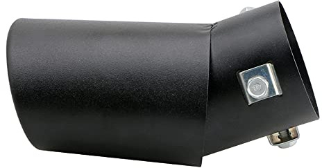 Shkalacar 1,5-2,1 Zoll Auto Auspuff Endrohr, Universal Auspuffblende für Auspuffrohre mit einem Durchmesser von 38–53 mm, Edelstahl Auspuffrohr Endschalldämpfer Für Ersatz(Schwarz)
