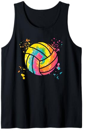Volleyballspieler Colorsplash Mädchen Kinder Beach Volleyball Tank Top