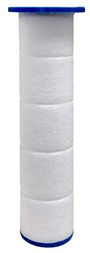 AMZLORD 5X Cartouches de Filtre de Rechange pour Filtre de Pomme de Douche, Filtre en Coton pour douchette à Main, adoucit l'eau Dure, élimine Le Chlore et Le fluorure (Hauteur 7.5cm)