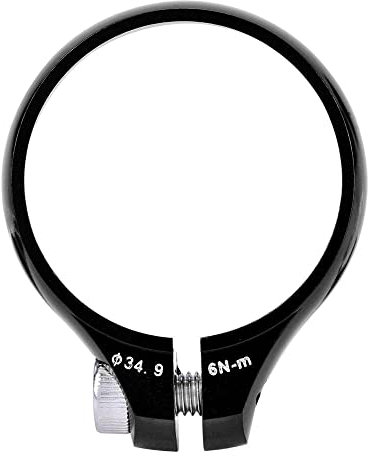 ETomey Sattelklemme Super Light Bike Bicycle Seat Post Clamp CNC Aluminiumlegierung Radsport-Sattel-Sitz-Post-Klemme for 27.2/30,8/31,6mm Fahrradstützpfahl Sattelkloben (Color : Black 34.9mm)