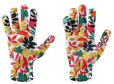 Thermo-Strickhandschuhe – Bunte Blätter, Bedruckt, Stricken, Fünf-Finger-Handschuhe, Damen, Touchscreen, Winter-Fäustlinge, Herren, Outdoor, Radfahren, Skifahren, Handschuhe, Stil 2, Einheitsgröße