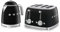Smeg 50’s Style Retro Range Breakfast Set, 0.8L 1400W Mini Kettle and Multi-Functional Control 4-Slice 2000W Toaster, Black, KLF05BLUK/ TSF03BLUK
