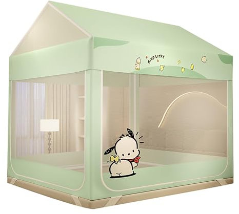 LYXLBX Klappbares Moskitonetzzelt Baldachinvorhänge für Betten Zu Hause Schlafzimmerdekoration,für Schlafzimmer, Garten, Camping, Angeln, Wandern,C-1.5M