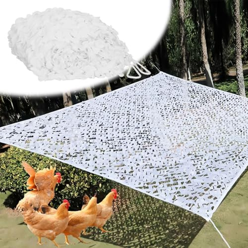 Red de Camuflaje de decoración Toldo Camuflaje de Militar Malla de Protección Solar Caza Redes de Sombra para Jardín Exterior Camping Fiesta Forestal Techo Camuflaje Neto(2x8.0m)