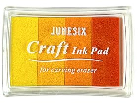 INCAUCA Regenbogen-Fingerabdruck-Stempelkissen, waschbare Stempelkissen für Gummistempel, mehrfarbiges Stempelkissen, Pigment-Stempelkissen zum Stempeln von Papier, Holz, Scrapbooking,