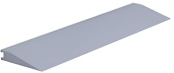 Roppe Rolling Traffic Transition Profile #67, Peaceful Blue, 3/8 H X 9' L X 3-1/8 W